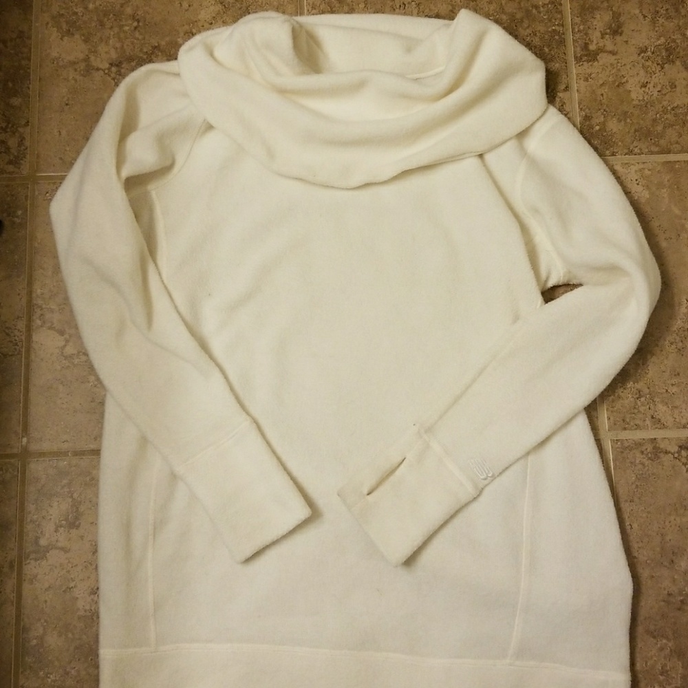 New Balance White Fleece Sweatshirt